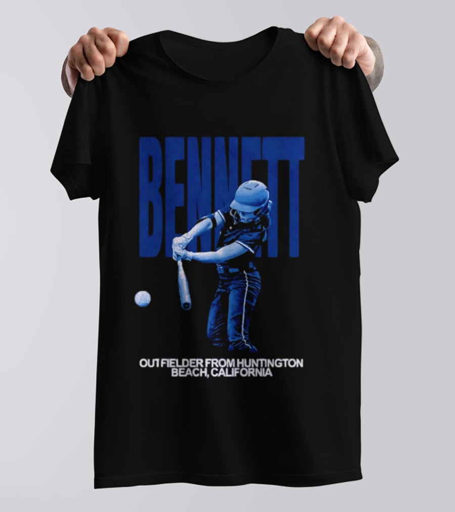 Bennett Outfielder Huntington Beach California Baseball Player T-Shirt