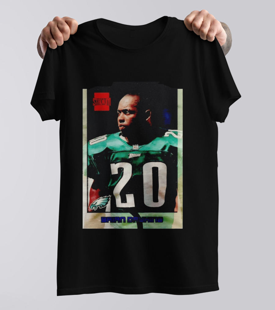 Brian Dawkins Philadelphia Eagles Stack 20 Trading Card T-Shirt