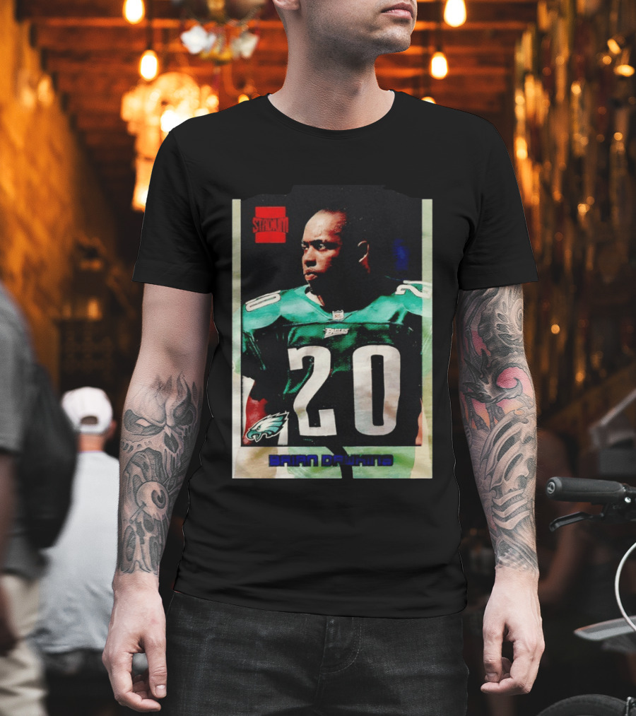 Brian Dawkins Philadelphia Eagles Stack 20 Trading Card T-Shirt