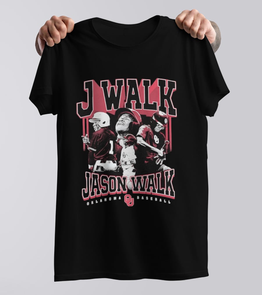 J Walk Jason Walk Oklahoma Baseball OU Sooners T-Shirt