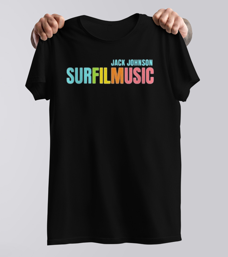 Jack Johnson Surfilmusic Tour 2026 Colorful Festival Event T-Shirt