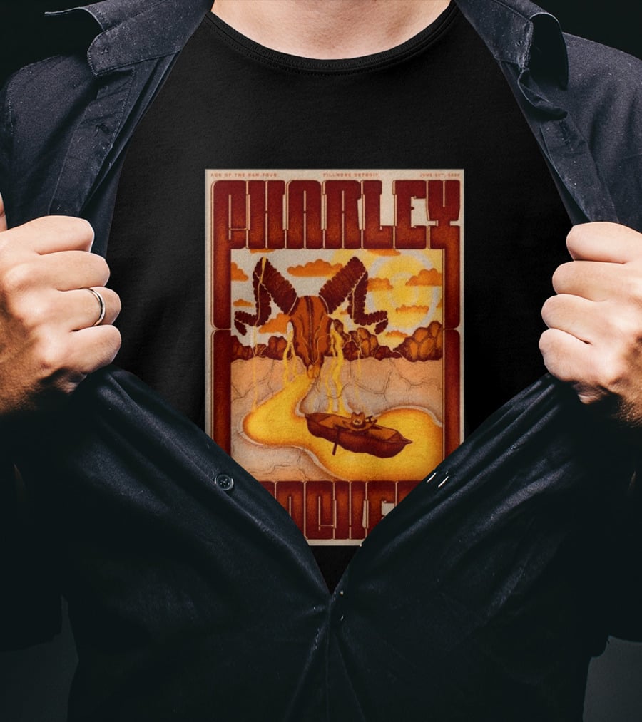 Charley Crockett Age Of The Ram Tour Fillmore Detroit June 23 2026 T-Shirt