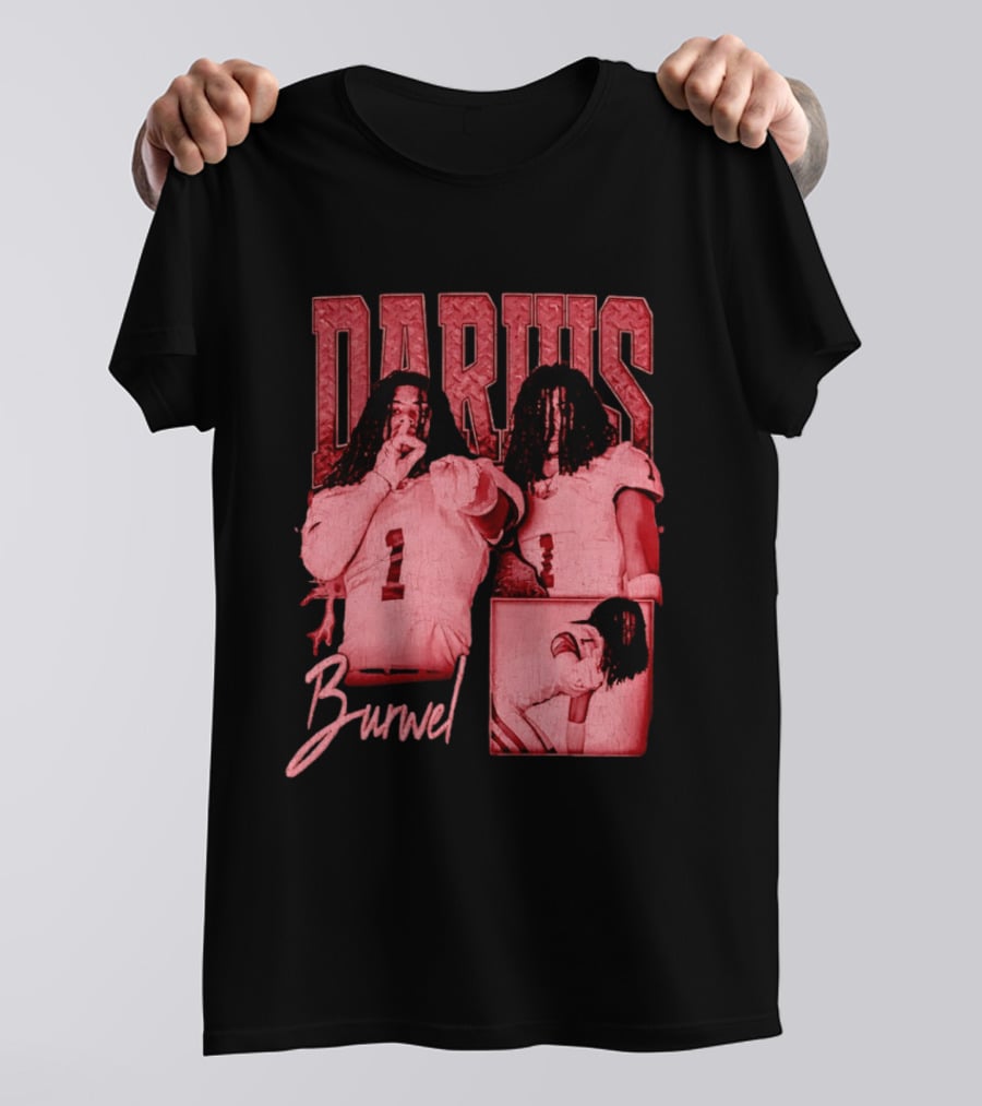 Darius Burwell Football Player Athlete Sports Number 1 T-Shirt