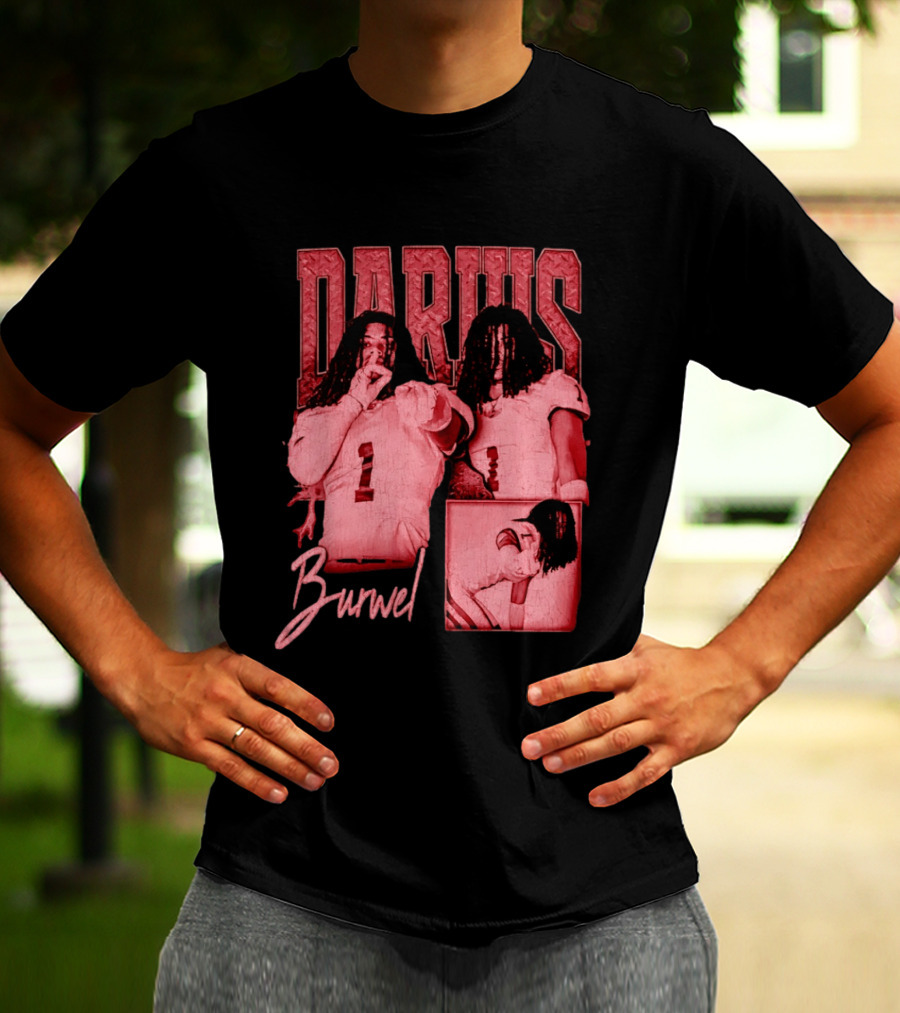 Darius Burwell Football Player Athlete Sports Number 1 T-Shirt