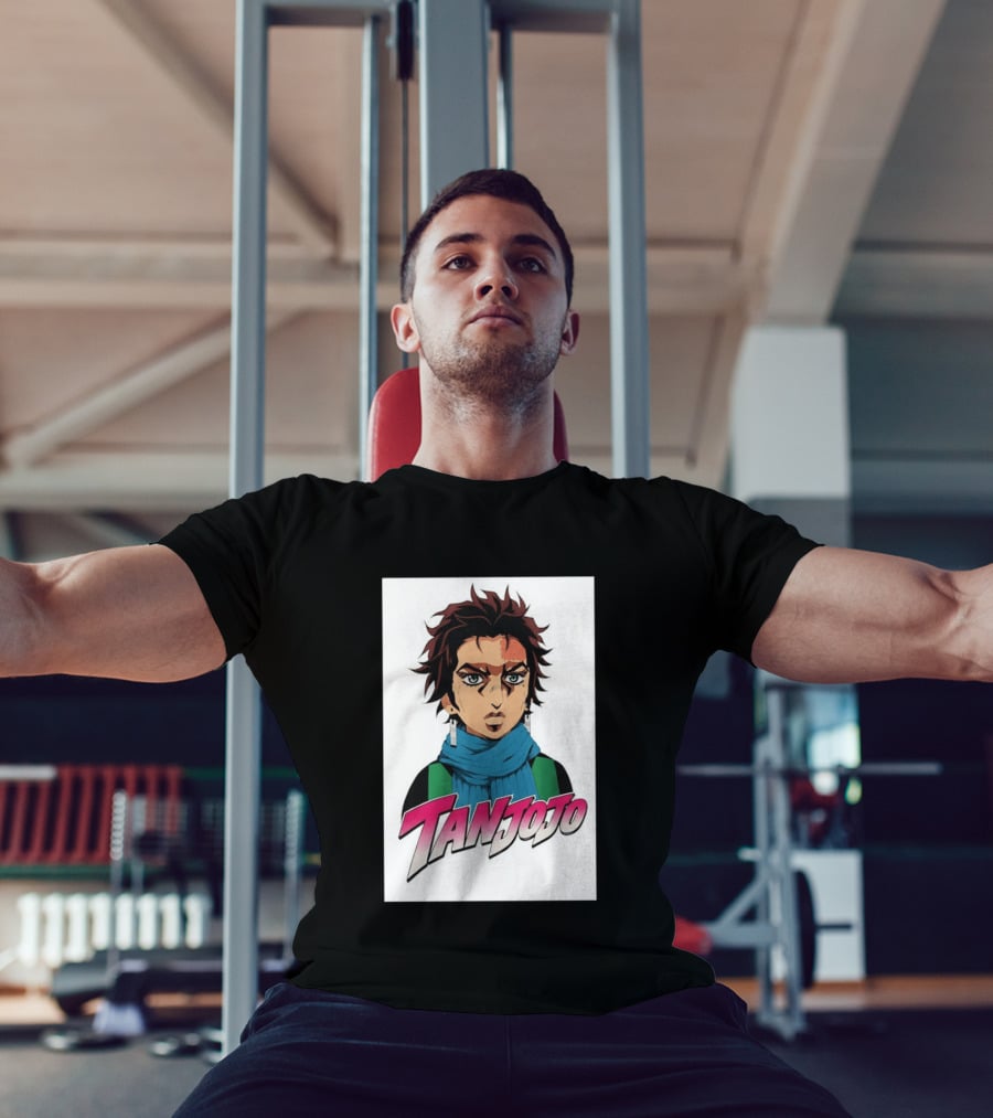 Tan JoJo Anime Manga Character Fusion T-Shirt