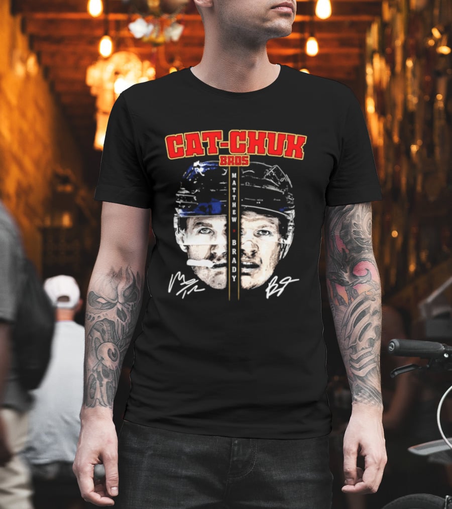Florida Cat Chuk Bros Matthew Brady Tkachuk Signatures T-Shirt