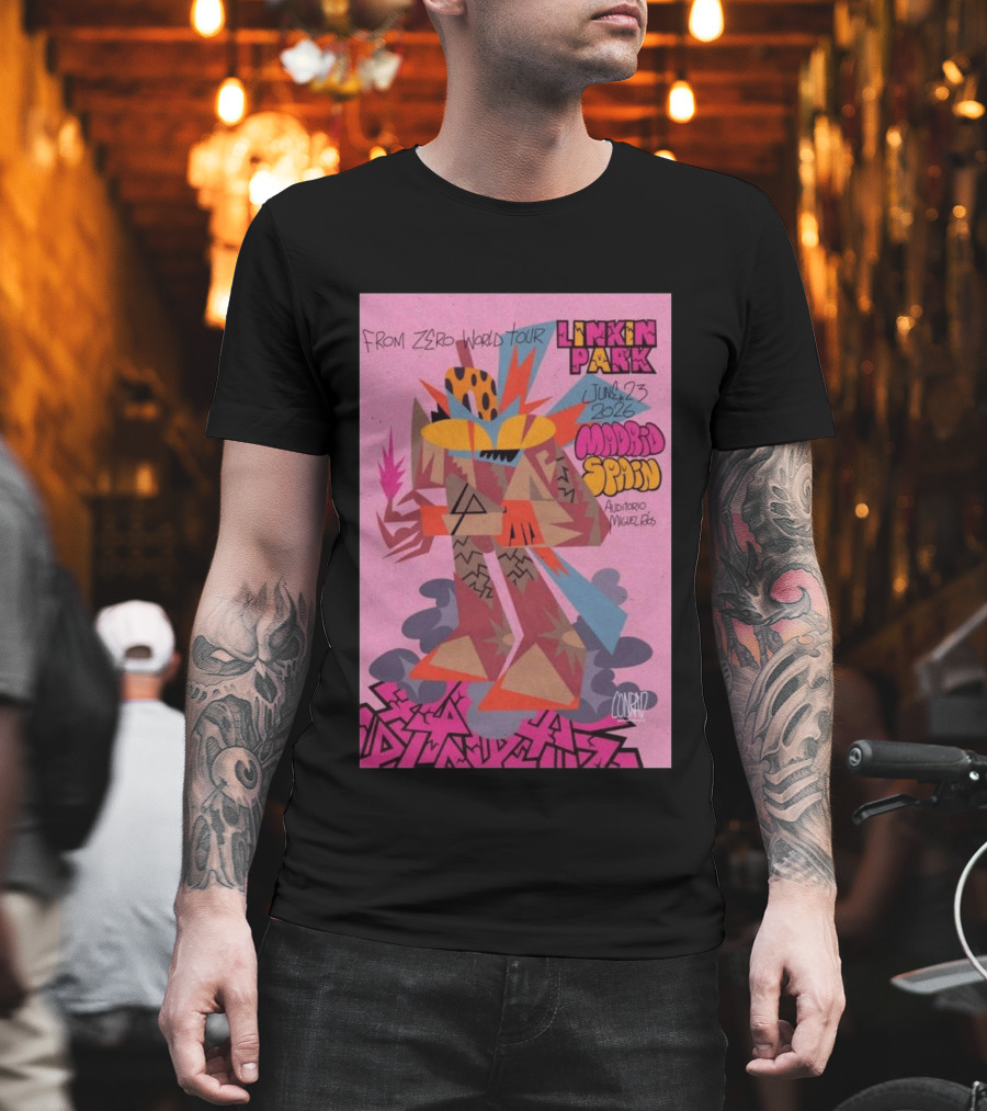 From Zero World Tour Linkin Park June 23 2026 Madrid Spain Auditorio Miguel Ríos T-Shirt