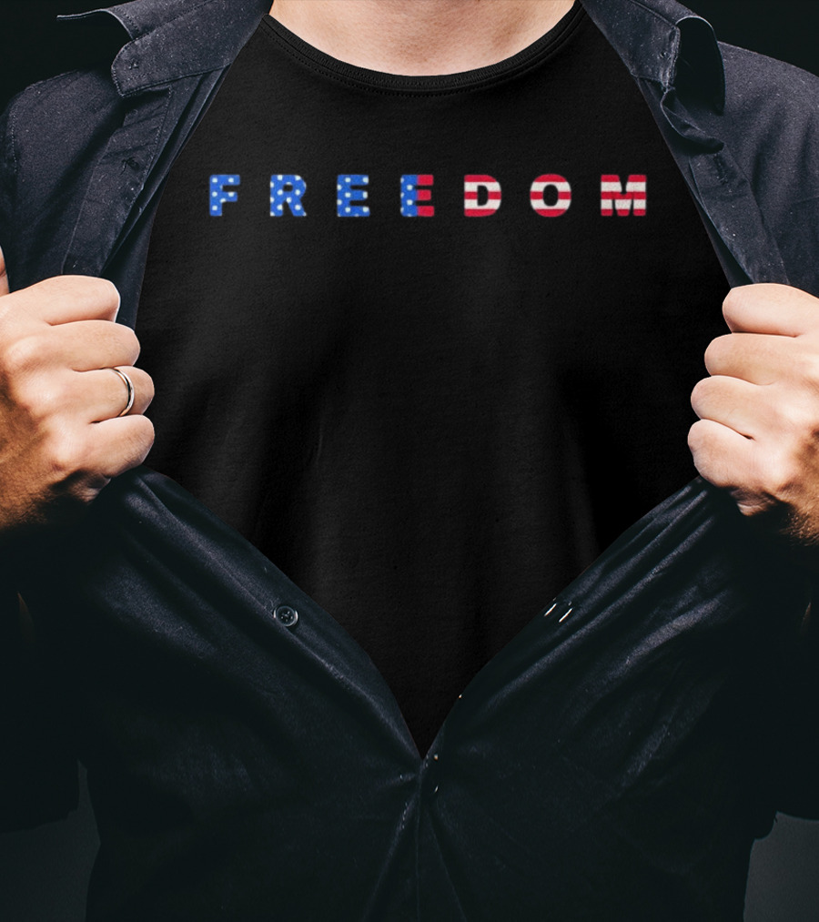Freedom USA Flag 250th Anniversary Celebration T-Shirt