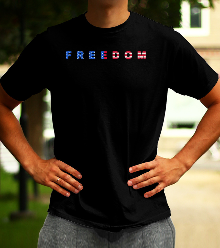 Freedom USA Flag 250th Anniversary Celebration T-Shirt