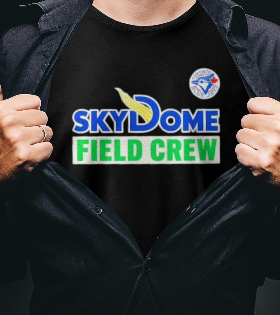 Toronto Blue Jays SkyDome Field Crew Retro Baseball Fan T-Shirt