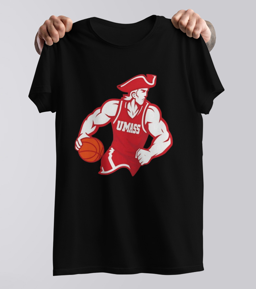UMass University Of Massachusetts Minuteman Basketball Sam T-Shirt