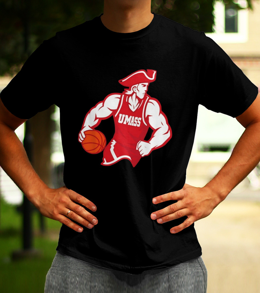 UMass University Of Massachusetts Minuteman Basketball Sam T-Shirt