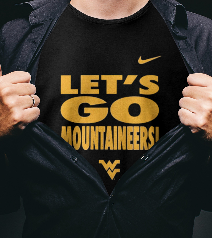 Let's Go Mountaineers Nike WVU West Virginia Mountaineers T-Shirt