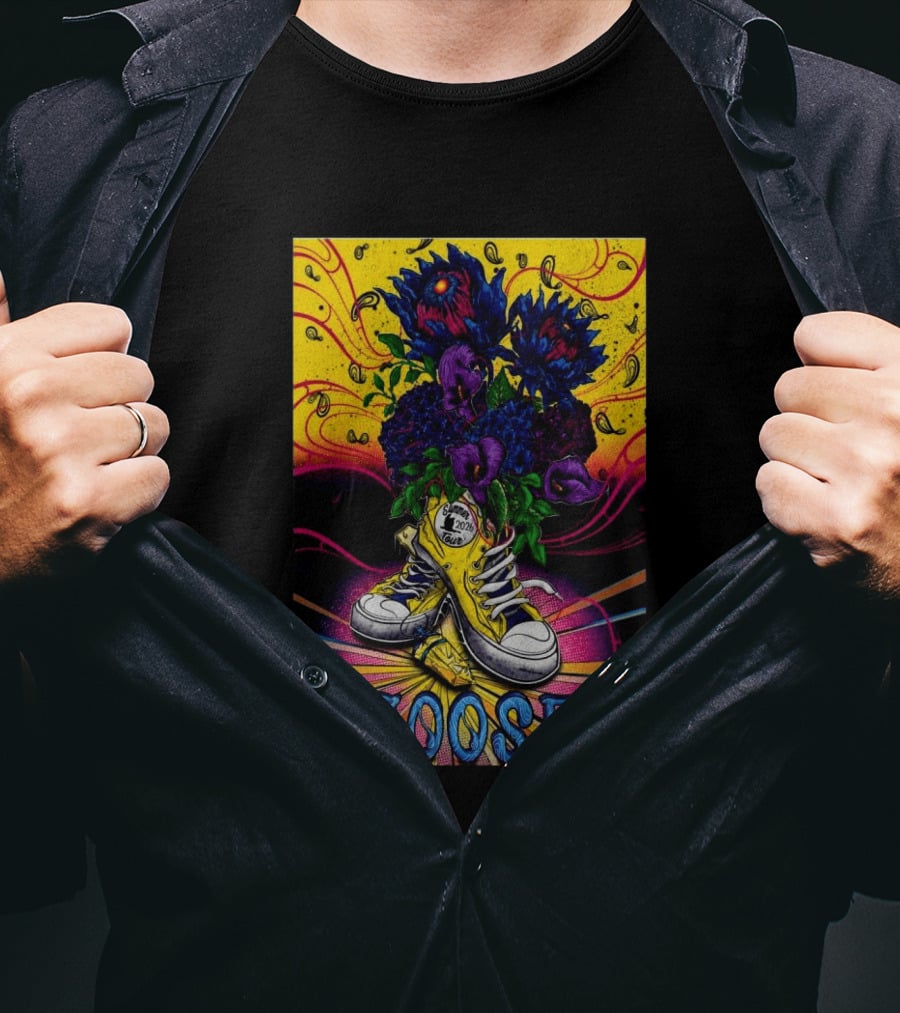 Goose Summer 2026 Tour Yellow Sneakers Floral Psychedelic T-Shirt