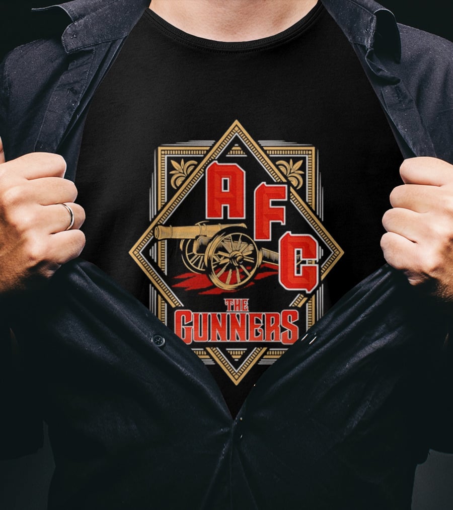 AFC The Gunners Football Cannon Crest T-Shirt