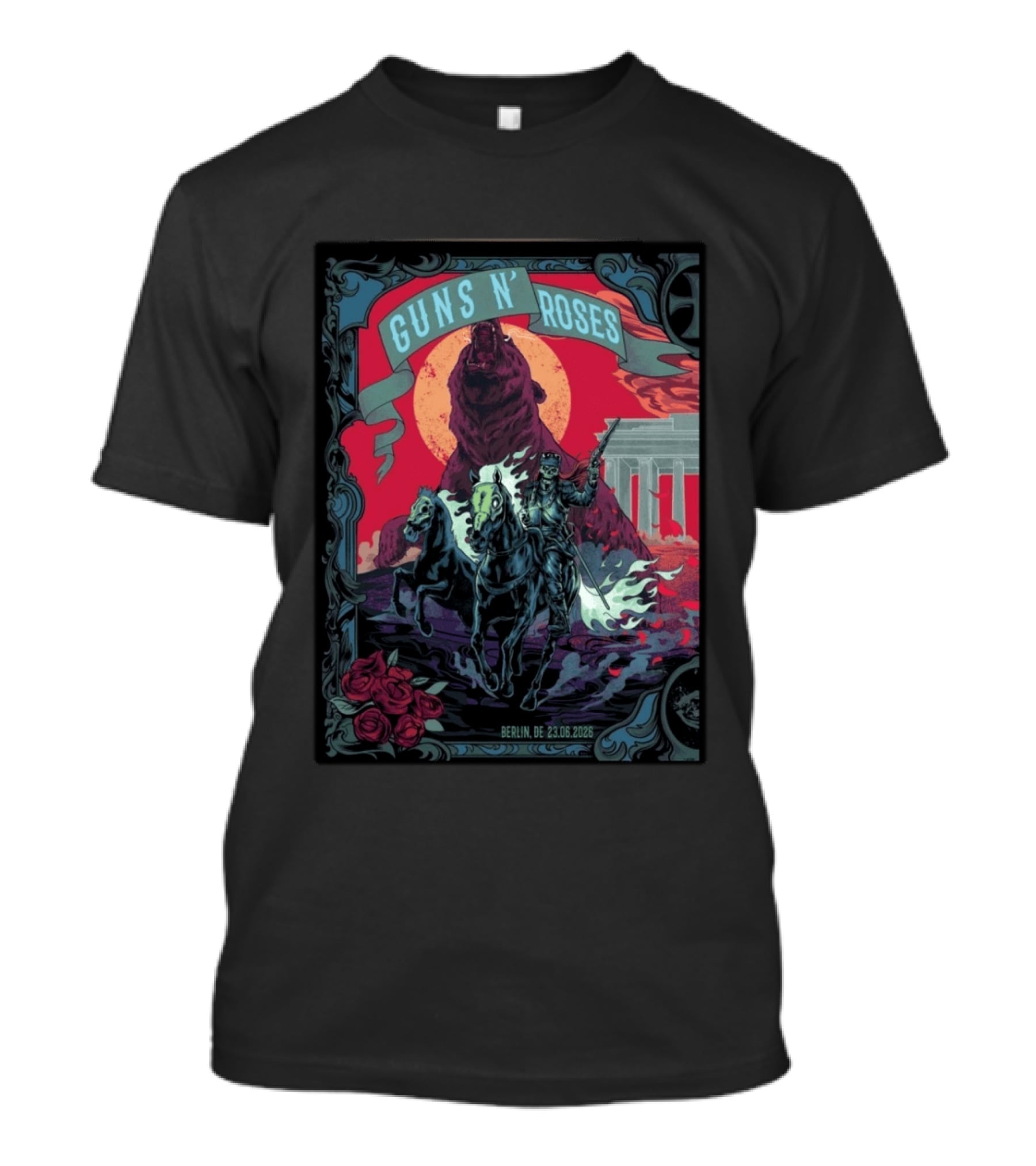Guns N' Roses Berlin 2026 Night 1 Uber Arena 23 June Event T-Shirt
