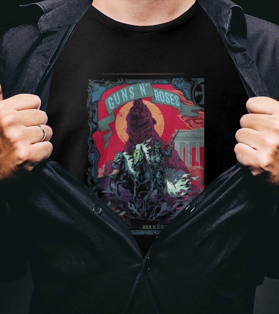 Guns N' Roses Berlin 2026 Night 1 Uber Arena 23 June Event T-Shirt