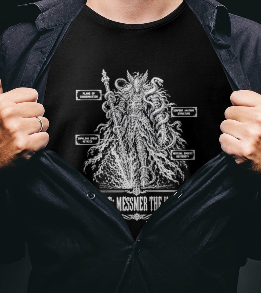 Messmer The Impaler Anatomy Chart Villain Master Of The World T-Shirt
