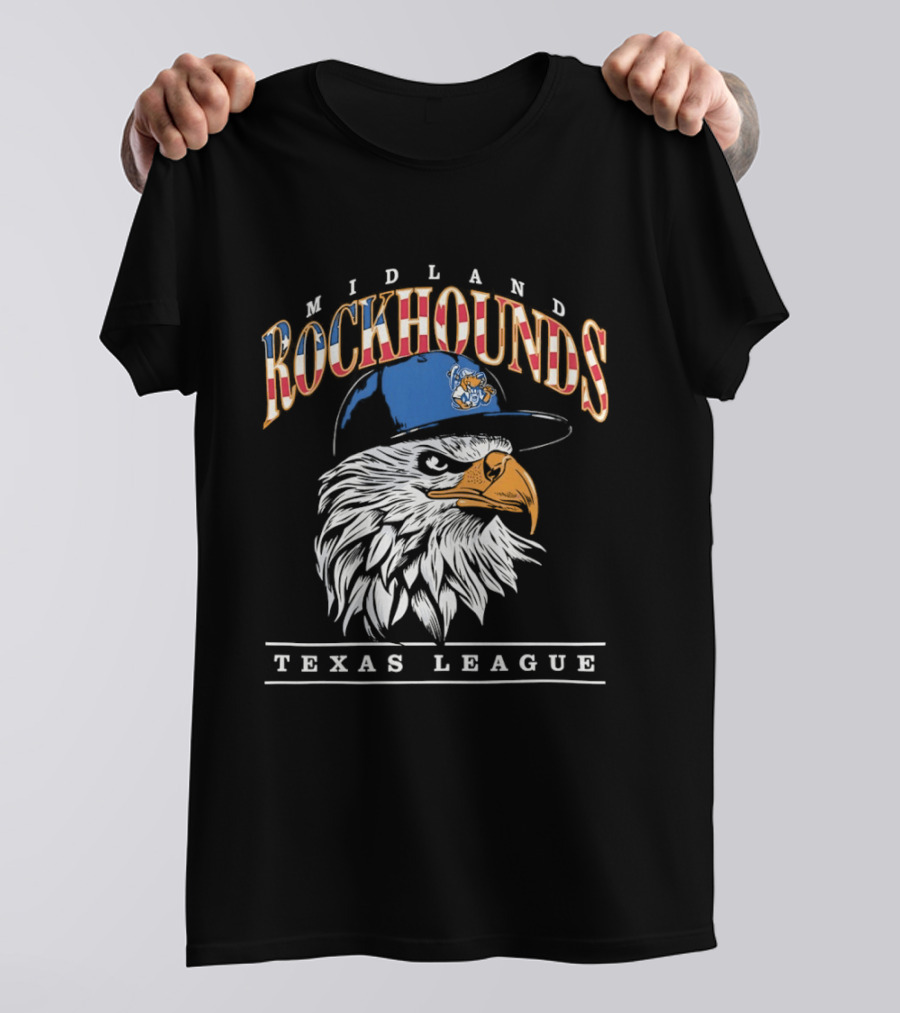 Midland Rockhounds Texas League Eagle Baseball Team T-Shirt