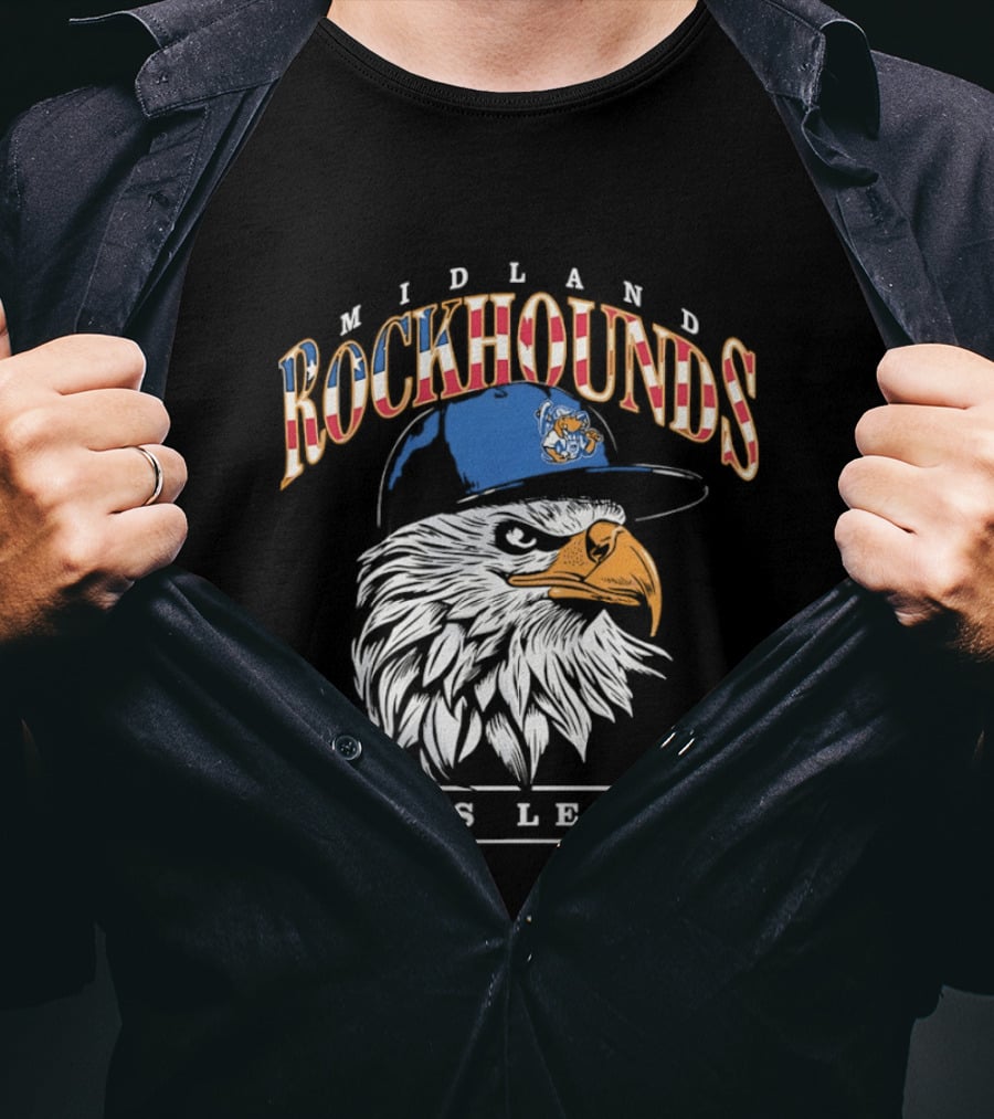 Midland Rockhounds Texas League Eagle Baseball Team T-Shirt