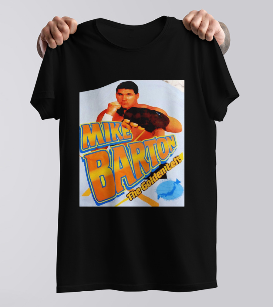 Mike Barton The Golden Left Boxer Retro Sports T-Shirt