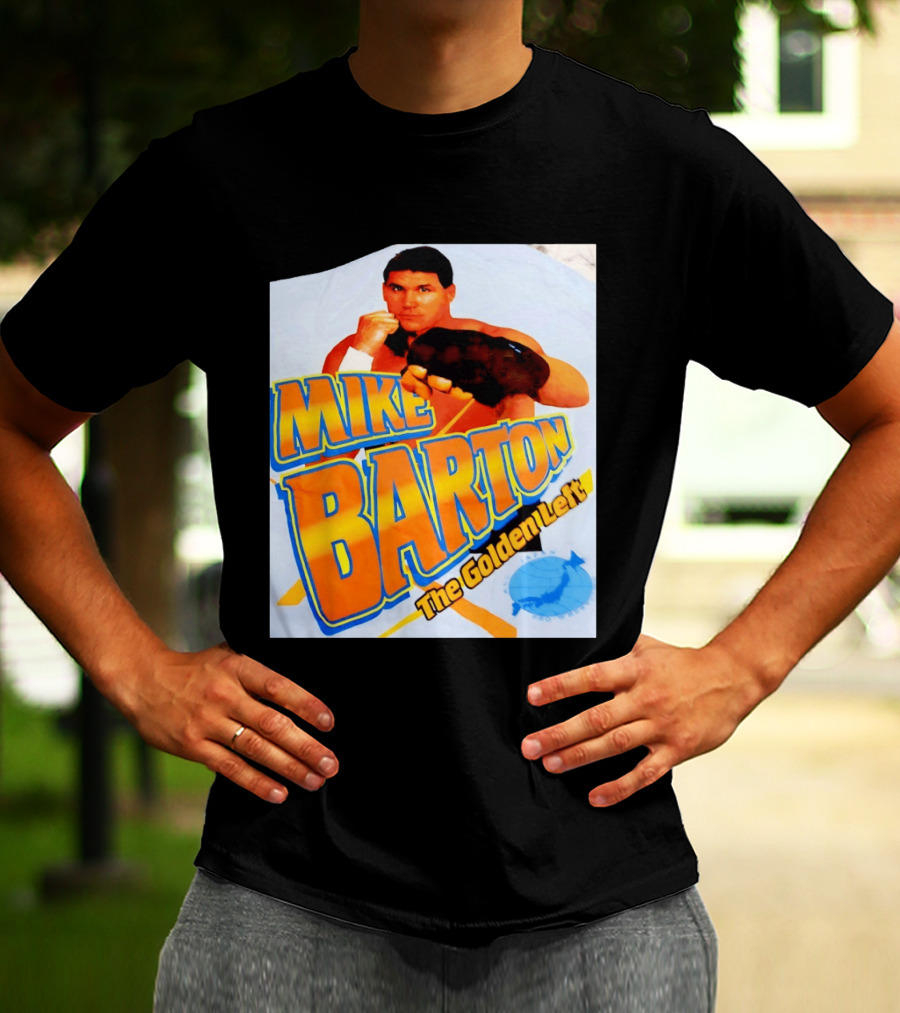 Mike Barton The Golden Left Boxer Retro Sports T-Shirt