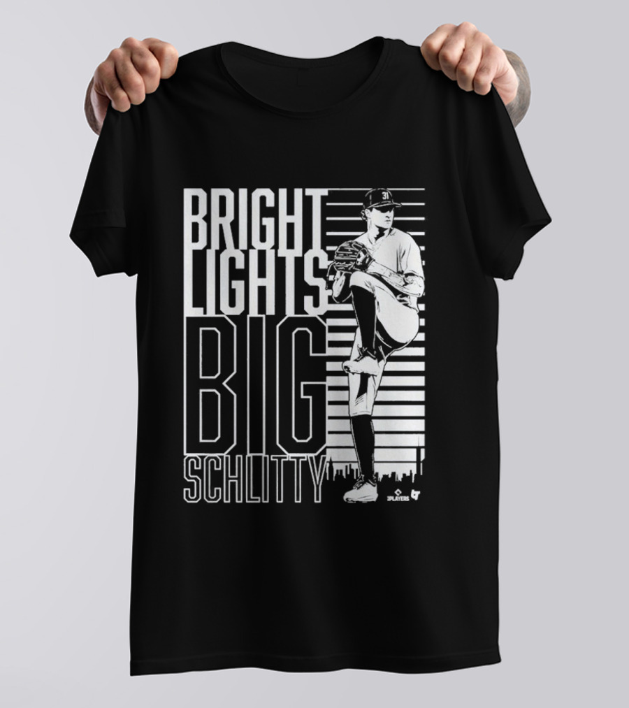 Bright Lights Big Schlitty Cam Schlittler Pitching T-Shirt
