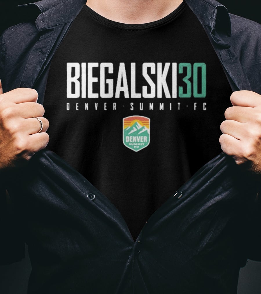 Biegalski 30 Denver Summit FC NWSL Soccer Team Fan T-Shirt