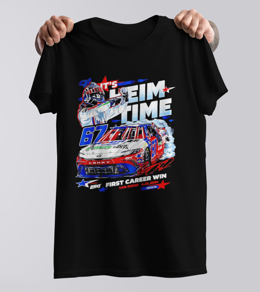 It's Heim Time 67 First Career Win San Diego 2023 NASCAR T-Shirt