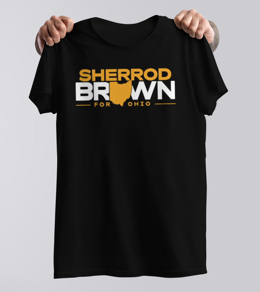Sherrod Brown Ohio Map Support T-Shirt