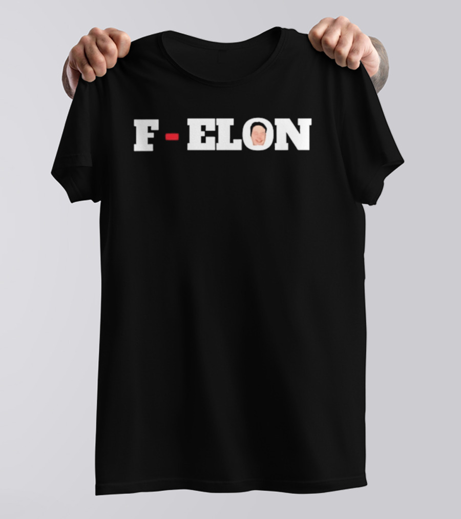 F ELON Elon Musk Face T-Shirt