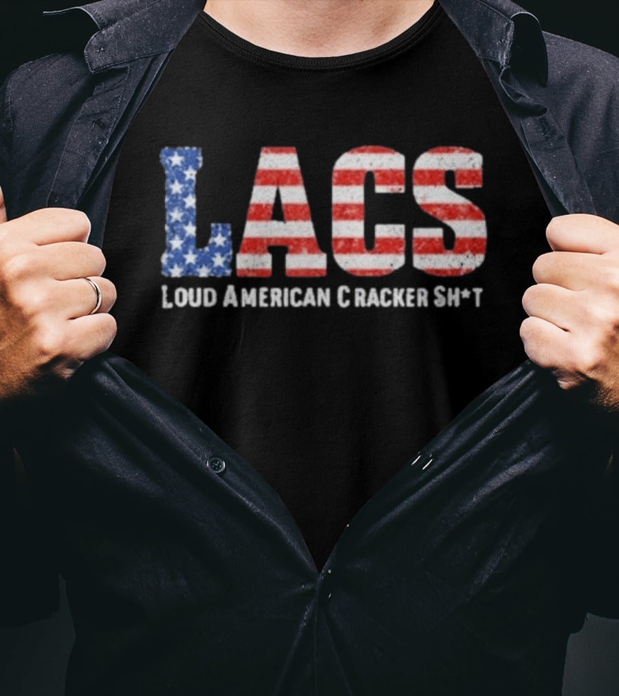 LACS Loud American Cracker USA Flag T-Shirt