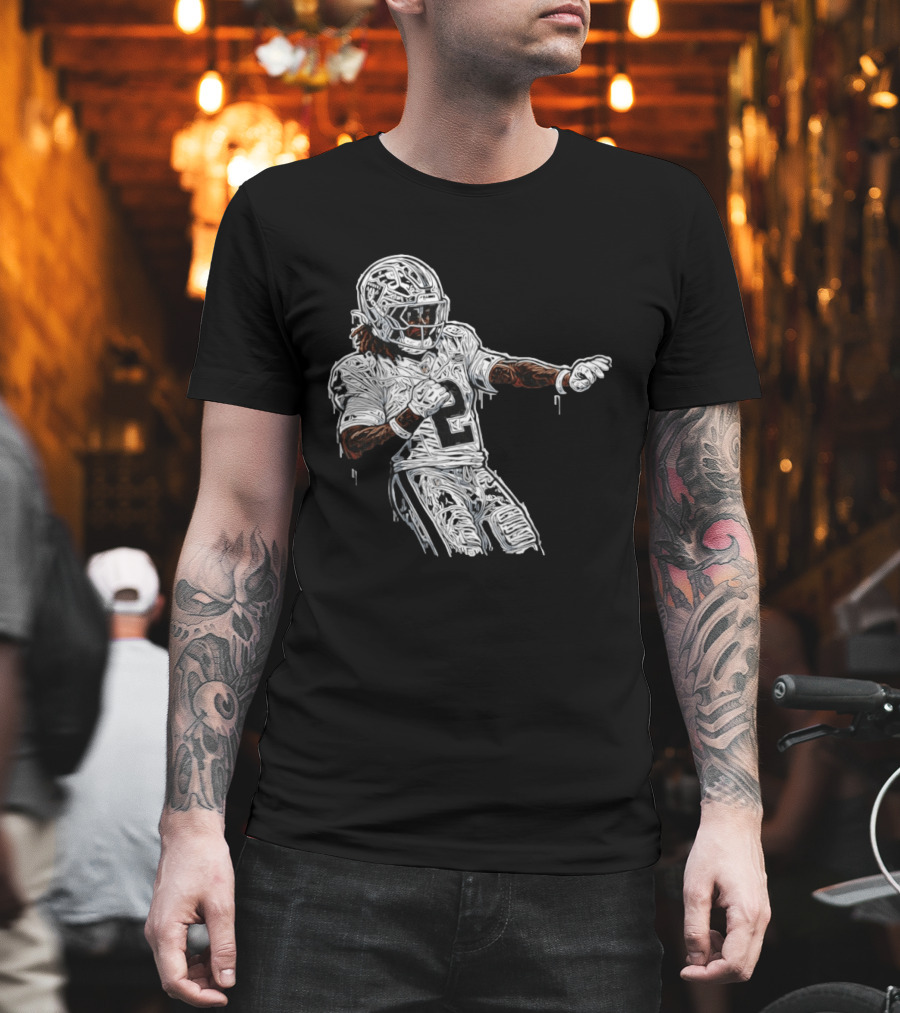 Las Vegas Raiders Ashton Jeanty 2 Football Player T-Shirt