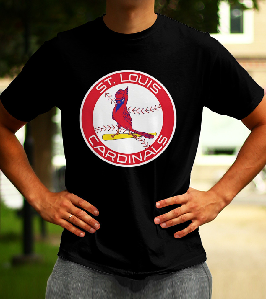 St. Louis Cardinals 2026 Baseball Bird Bat Red Circle T-Shirt