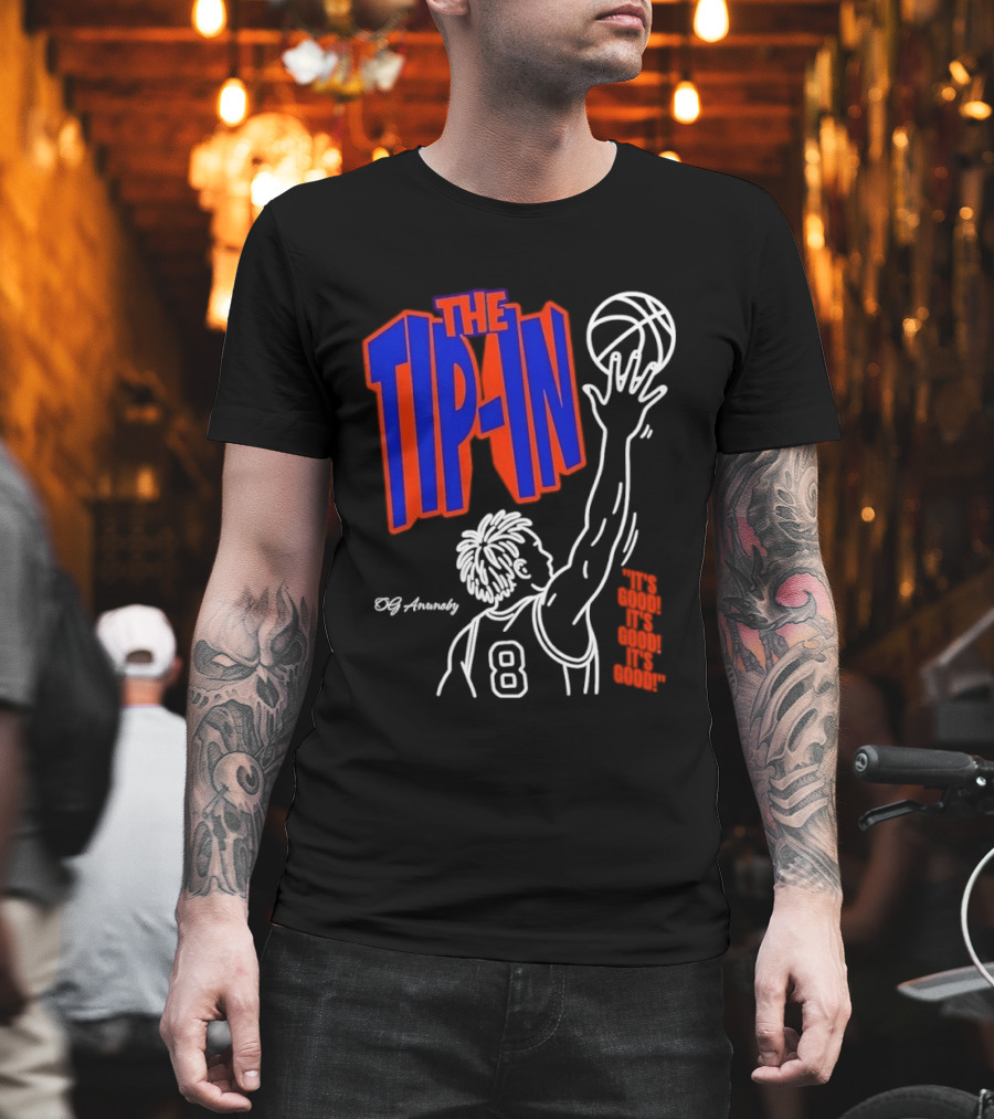 The Tip In OG Anunoby New York Knicks 2026 NBA Champs Basketball Player 8 T-Shirt