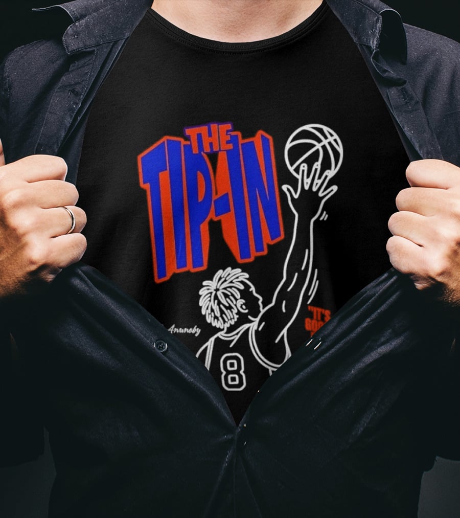 The Tip In OG Anunoby New York Knicks 2026 NBA Champs Basketball Player 8 T-Shirt