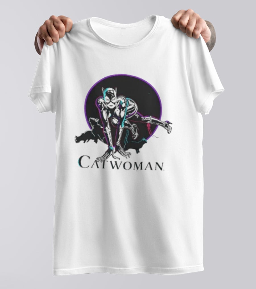 90s Catwoman Neon T-Shirt