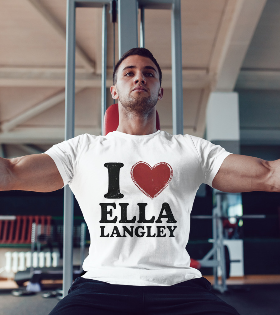 Ella Langley I Love Design Bold Heart T-Shirt