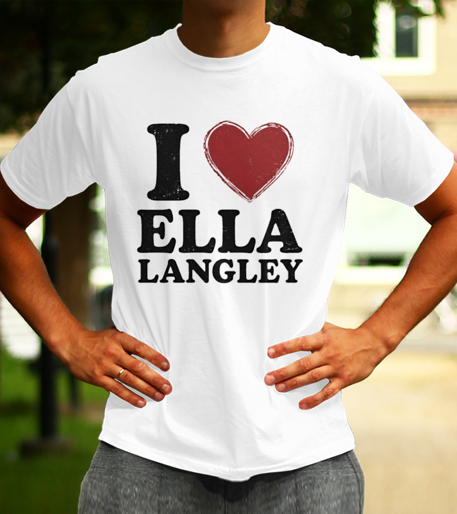 Ella Langley I Love Design Bold Heart T-Shirt