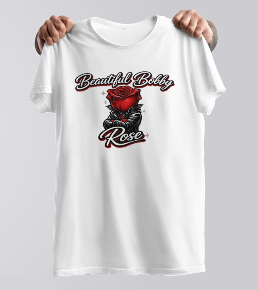 Beautiful Bobby Rose Red Flower T-Shirt