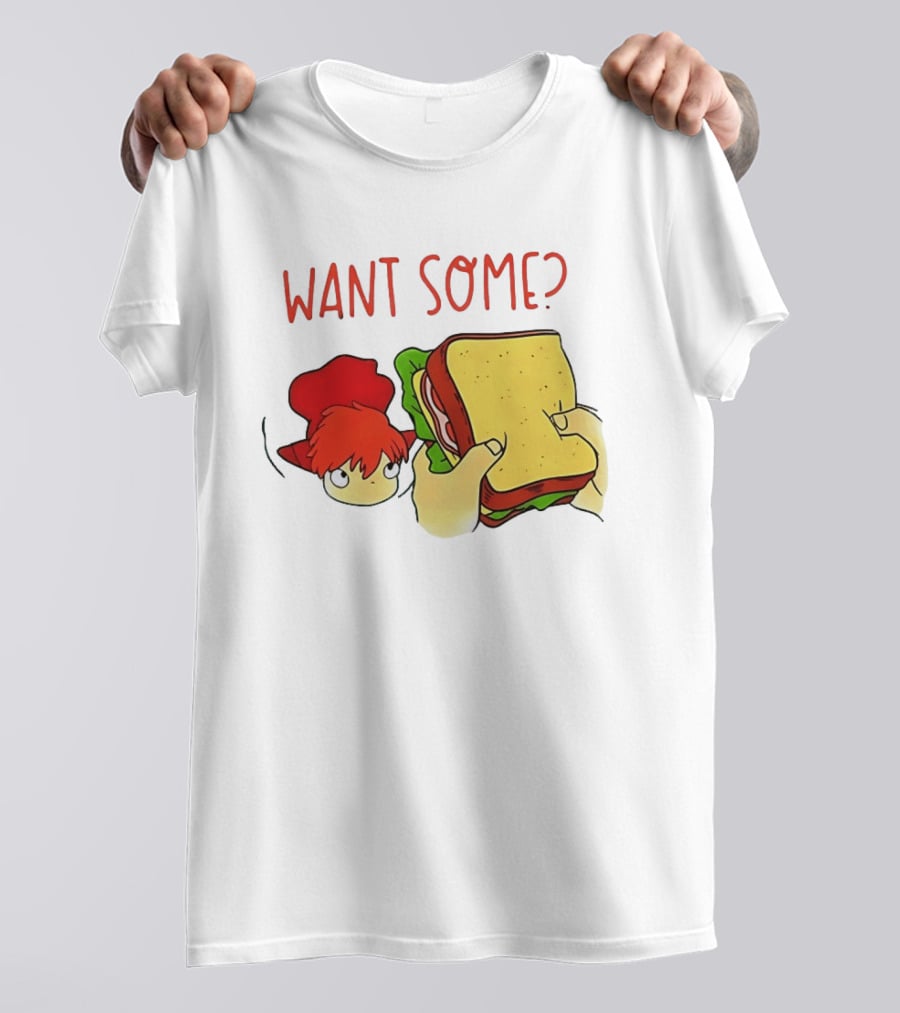 Ponyo Flinching Want Some Sandwich Scene T-Shirt