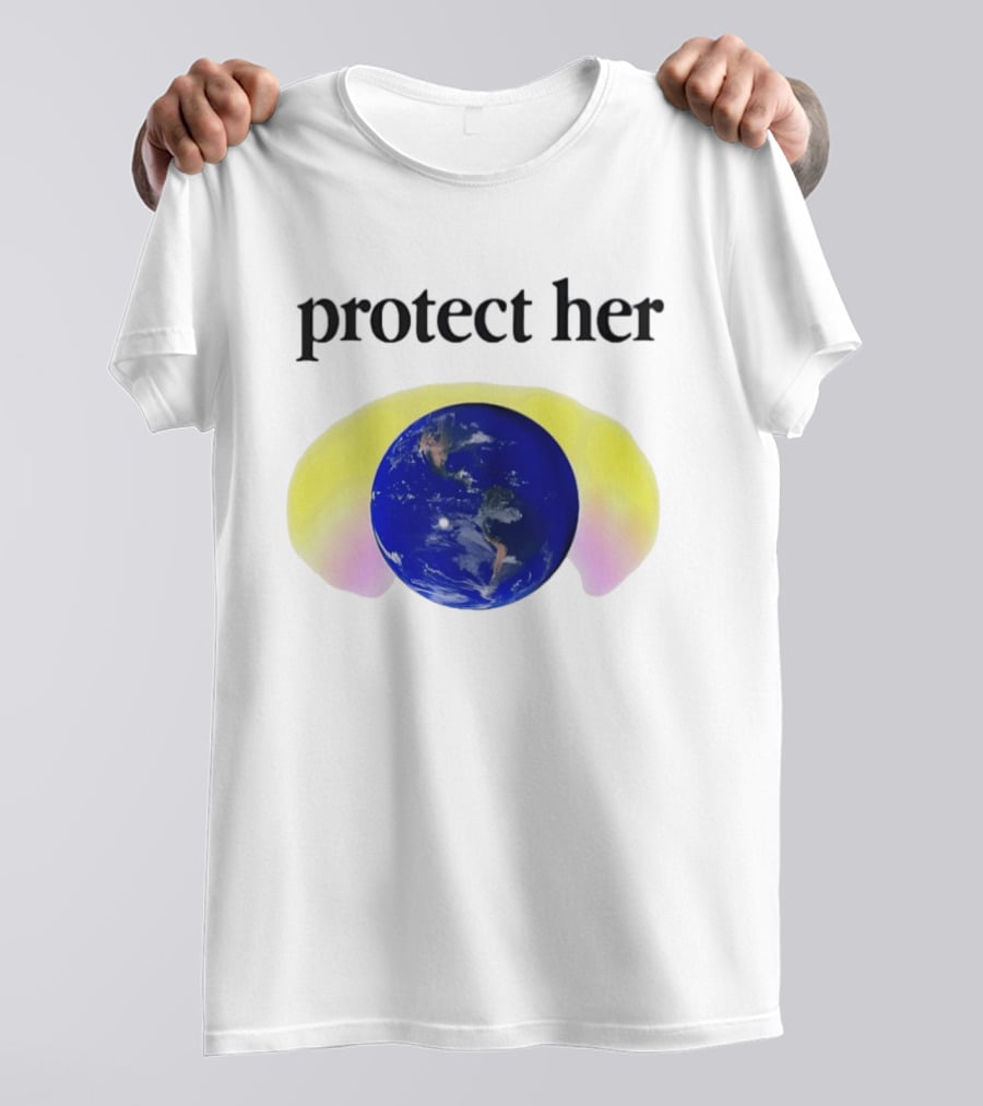 Protect Her Earth Environmental Awareness Planet Guardians T-Shirt