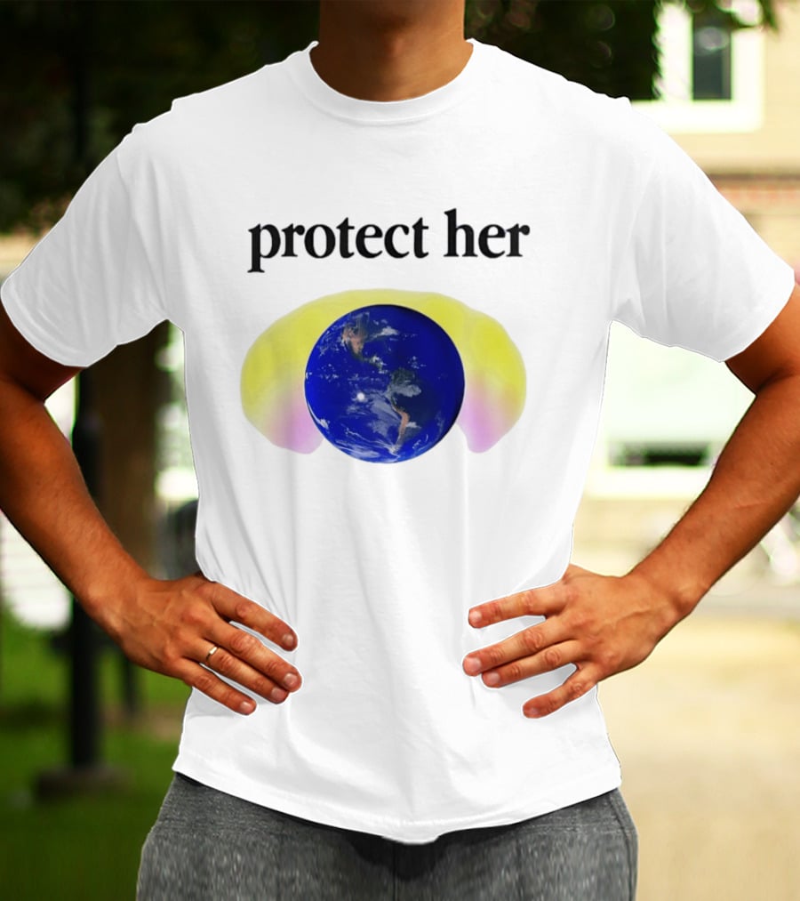 Protect Her Earth Environmental Awareness Planet Guardians T-Shirt
