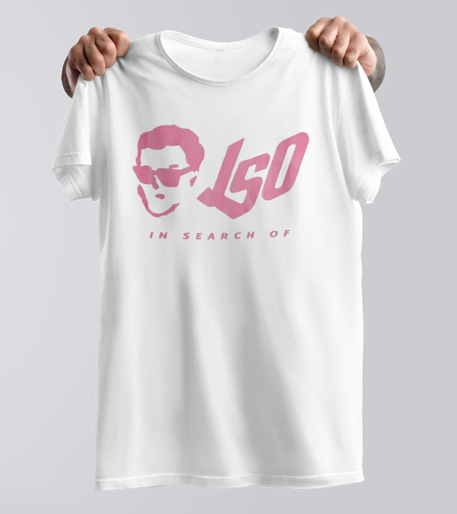 ISO In Search Of Stylized Sunglasses Portrait In Pink T-Shirt