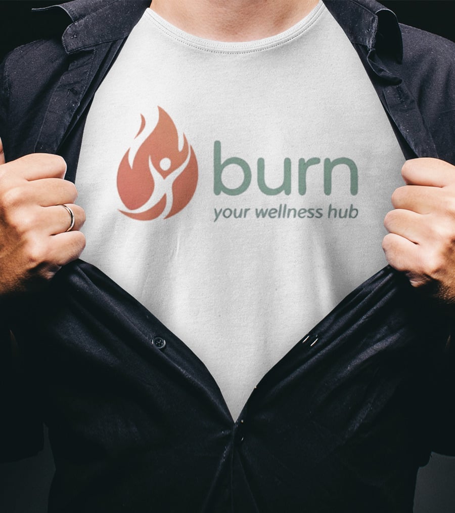 Burn Your Wellness Hub Flame T-Shirt