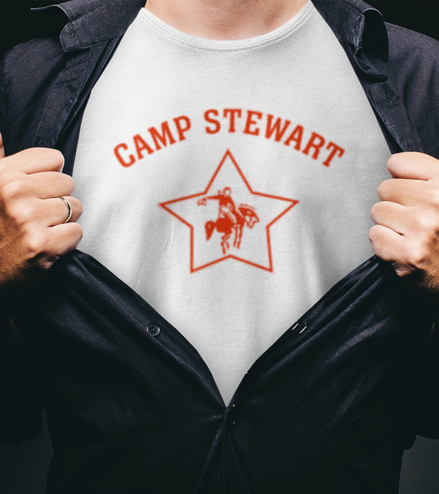 Camp Stewart Star Design With Horse T-Shirt