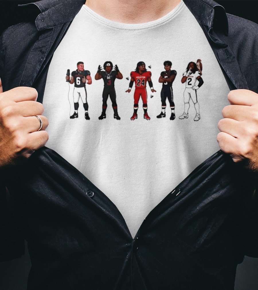 SoS Shutdown Secondary Houston Texans 8 Bit Games T-Shirt