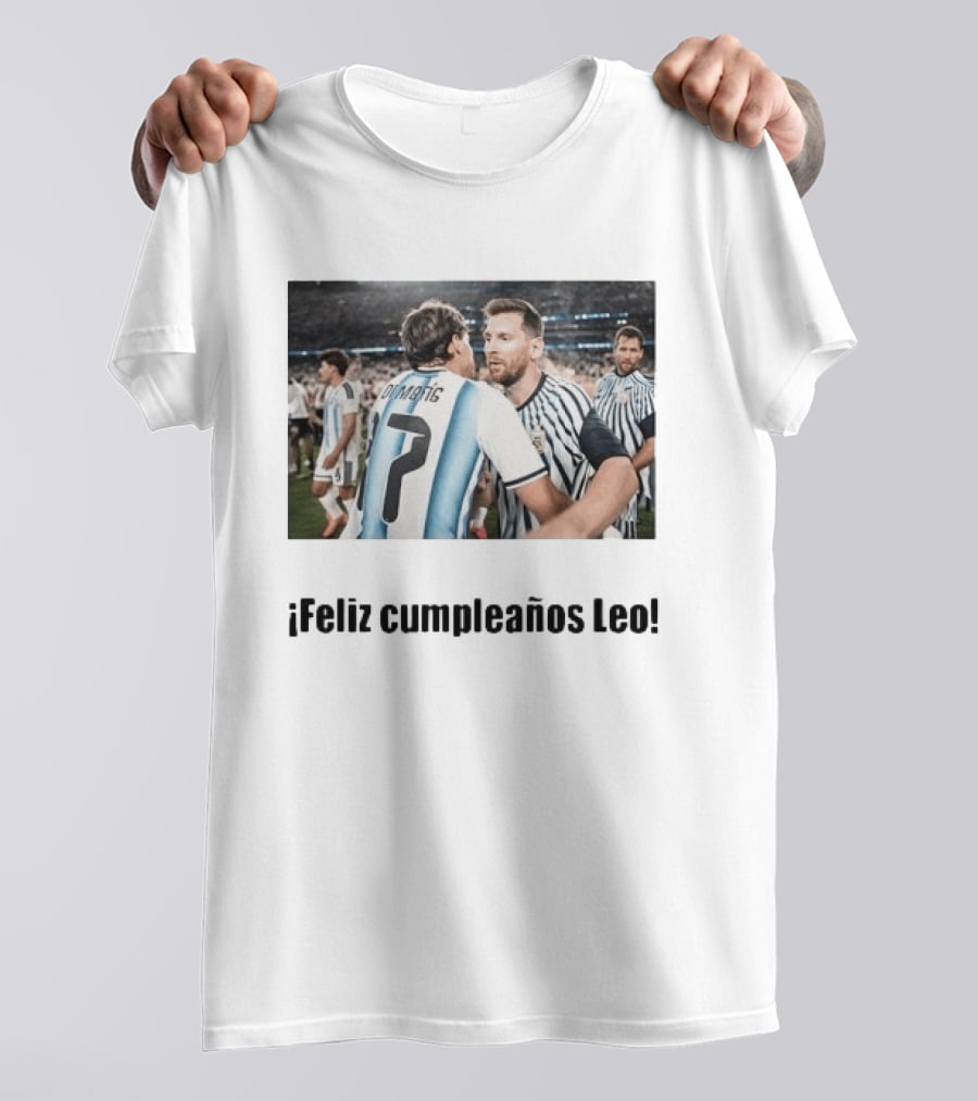 Lionel Messi 39th Birthday Argentina Feliz Cumpleaños Leo Di María Celebration T-Shirt