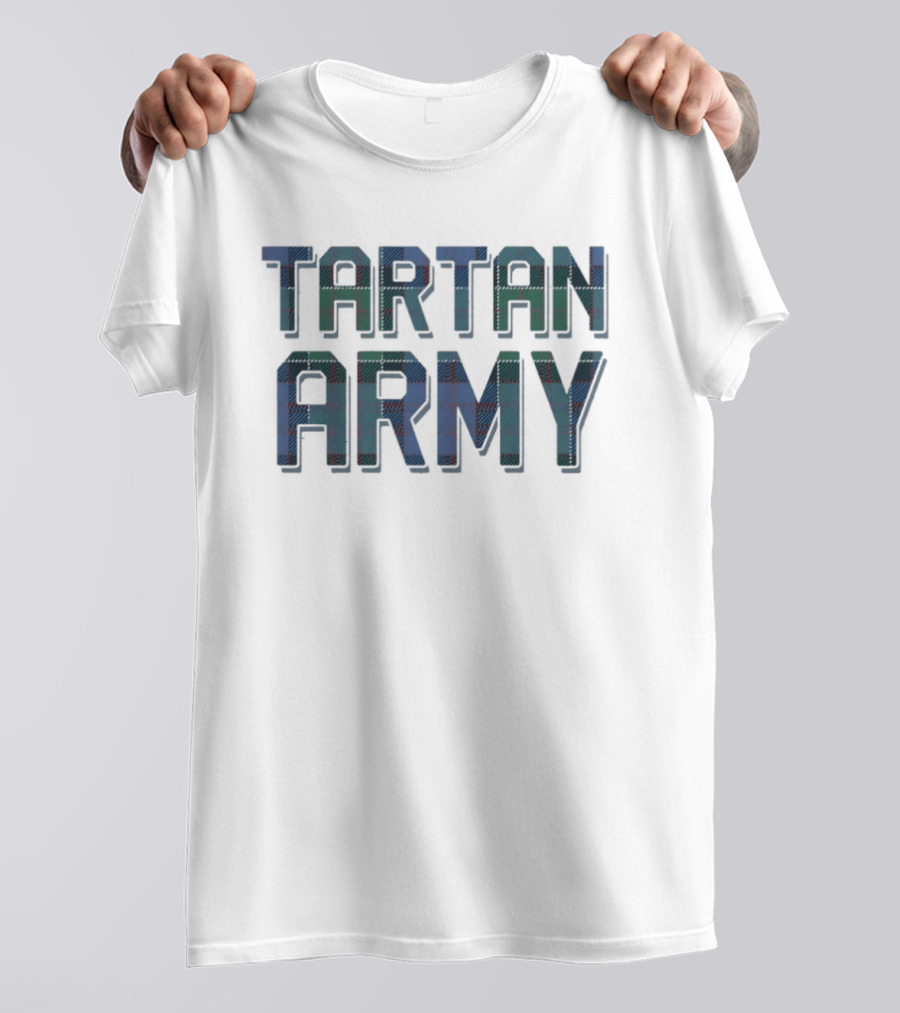 Tartan Army Scotland Fans Clan Plaid T-Shirt