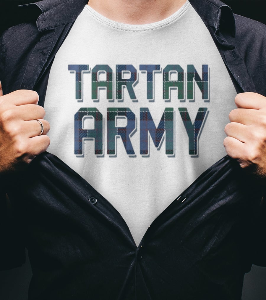 Tartan Army Scotland Fans Clan Plaid T-Shirt